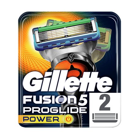 Сменные картриджи для бритья Gillette Fusion 5 ProGlide Power мужские, 2 шт