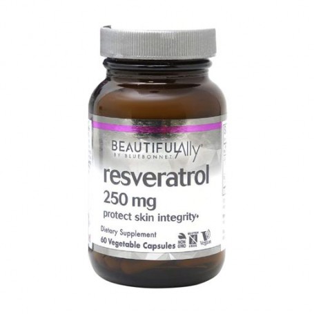 Пищевая добавка в капсулах Bluebonnet Nutrition Beautiful Ally Resveratrol Ресвератрол 250 мг, 60 шт