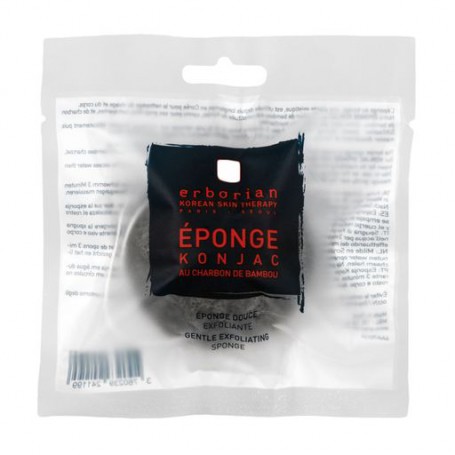 Конжаковый спонж для лица Erborian Bamboo Charcoal Konjac Sponge с бамбуковым углем