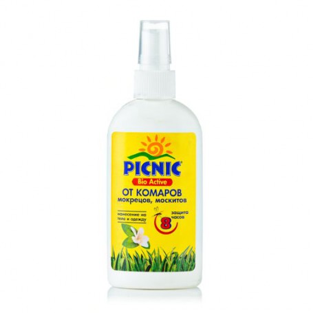 Спрей Picnic Bio Active от комаров и клещей, 100мл