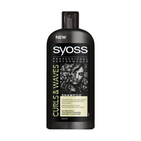 Шампунь Syoss Curls & Waves Shampoo для волнистых и кудрявых волос, 500 мл