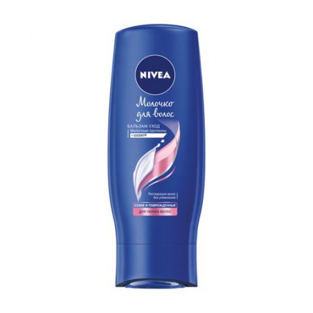 Бальзам-уход Nivea Молочко для волос, для тонких, сухих и поврежденных волос, 200 мл