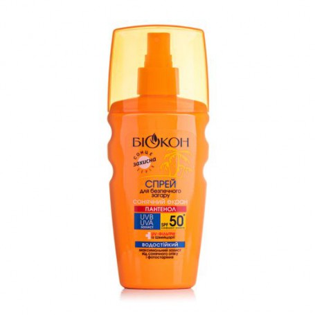 Спрей для безопасного загара Биокон SPF 50+, 160 мл