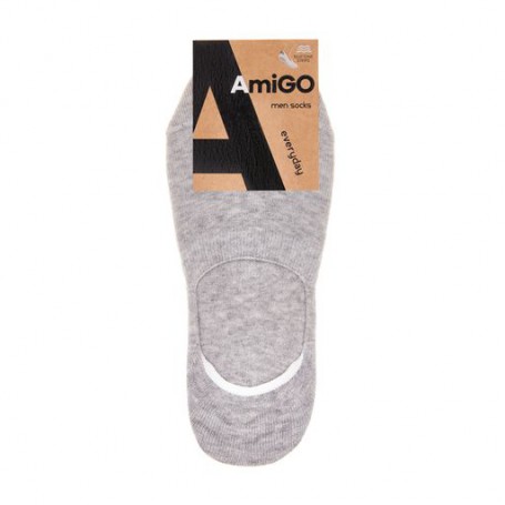 Носки-следы мужские AmiGO SS17 серый меланж, размер 27