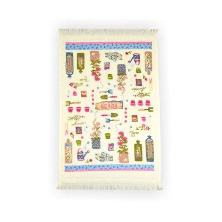 Полотенце велюровое кухонное Home line Травы,40Х60