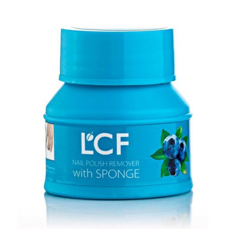 Средство для снятия лака со спонжем LCF Черника, 45мл