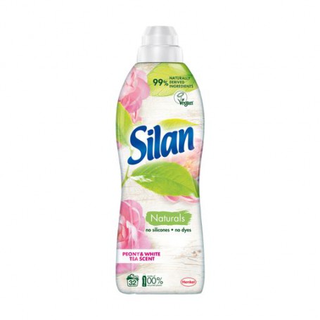 Кондиционер для белья Silan Naturals Peony & White Tea Scent, 32 стирки, 800 мл
