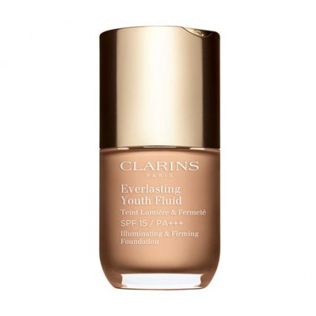 Стойкий тональный флюид для лица Clarins Everlasting Youth Fluid SPF 15 с омолаживающим действием, 108 Sand, 30 мл