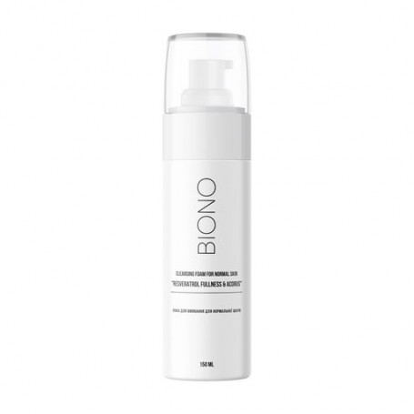 Пенка для умывания Biono Cleansing Foam For Normal Skin Resveratrol Fullness & Acorus для нормальной кожи, 150 мл