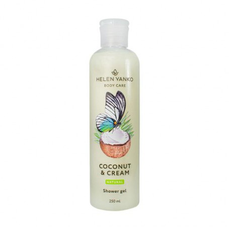 Бессульфатный гель для душа Helen Yanko Coconut & Cream Shower Gel Кокос и сливки, 250 мл