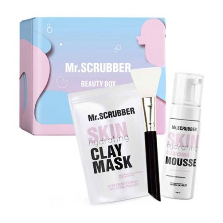 Набор Mr.Scrubber Hydrating Daily Care (маска для лица, 100 г + мусс для лица, 150 мл + шпатель для приготовления и нанесения ма