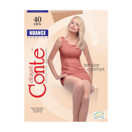 Колготки женские с шортиками Conte elegant Nuance, 40 DEN, Grafit, размер 2
