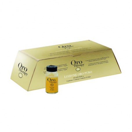Восстанавливающий лосьон для волос с кератином Fanola Oro Therapy Lotion, 12*10 мл