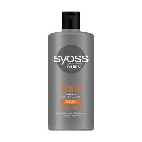 Мужской шампунь Syoss Men Power Shampoo, для нормальных волос, 440 мл