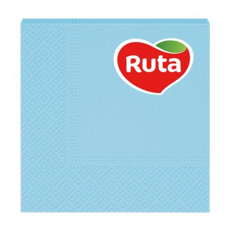 Cалфетки столовые Ruta 3-слойные голубые, 33*33 см, 20 шт