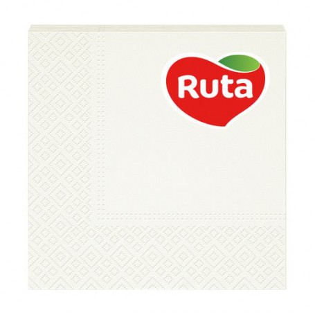 Cалфетки столовые Ruta 3-слойные шампань, 33*33 см, 20 шт
