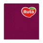 Cалфетки столовые Ruta 3-слойные бордовые, 33*33 см, 20 шт