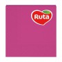 Cалфетки столовые Ruta 33*33 3-слойные розовые, 20 шт