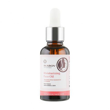 Органическое увлажняющее масло для лица Ikarov Moisturizing Face Oil Дамасская роза и апельсин, 30 мл