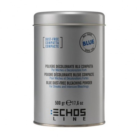 Беспылевой осветляющий блонд-порошок для окрашивания волос Echosline Blue Dust-Free Bleaching Powder голубой, 500 г
