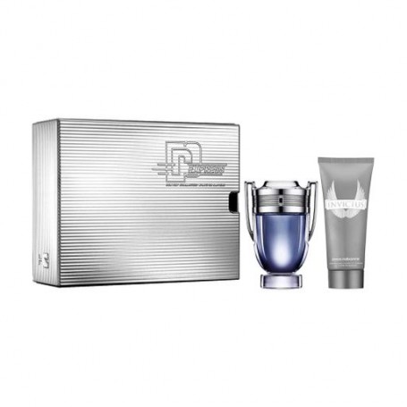 Парфюмированный набор мужской Paco Rabanne Invictus ( туалетная вода, 100 мл + гель для душа, 100 мл)