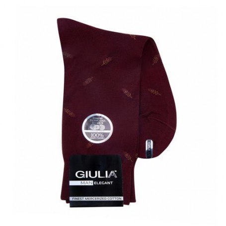 Носки мужские Giulia Man Elegant Model 306, Dark Bordo, размер 39-40