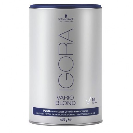 Голубой осветляющий порошок для волос Schwarzkopf Professional Igora Vario Blond Plus осветления до 7 уровней, 450 г