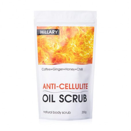 Антицеллюлитный разогревающий скраб для тела Hillary Anti-Cellulite Oil Scrub, 200 г