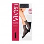 Носки женские Viv'en petty Classic Socks полупрозрачные, 40 DEN, черные, 2 пары