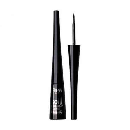 Подводка для глаз Bless Beauty So Black Line Waterproof с твердой кистью, Black, 3.5 г