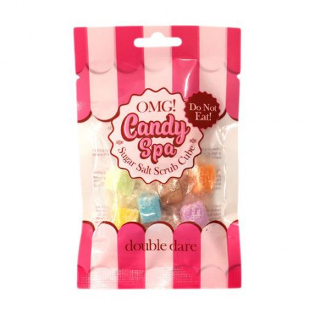 Cахарный скраб с солью в кубиках для тела Double Dare OMG! Candy Spa Sugar Salt Scrub Cube 07 Assorted, 6 шт