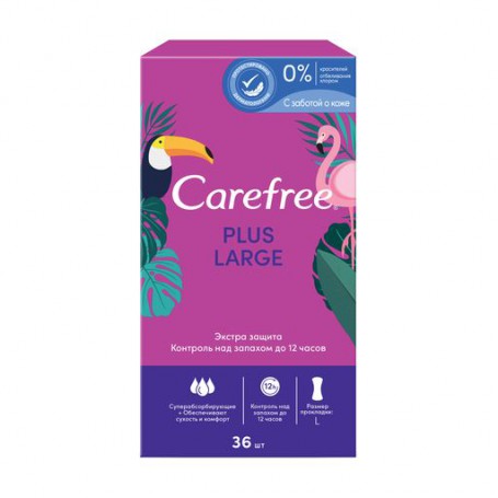 Ежедневные прокладки Carefree Plus Large, 36 шт