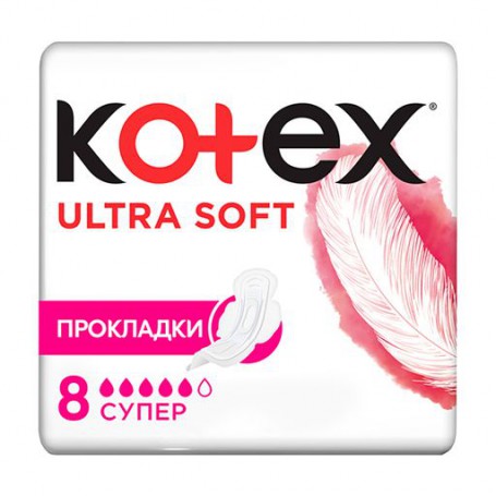 Прокладки для критических дней Kotex Ultra Soft Super, 16 шт