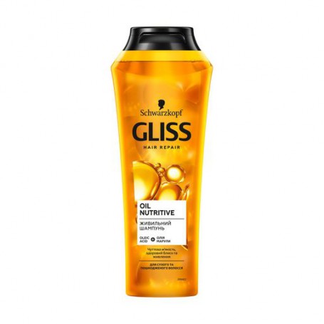 Питательный шампунь Gliss Oil Nutritive для сухих и поврежденных волос, 250 мл