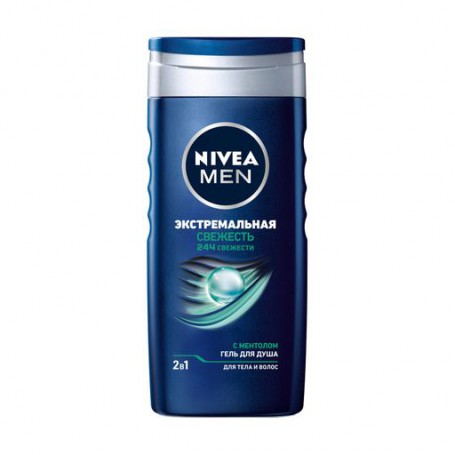 Гель для душа NIVEA MEN Экстремальная свежесть, мужской, 250 мл