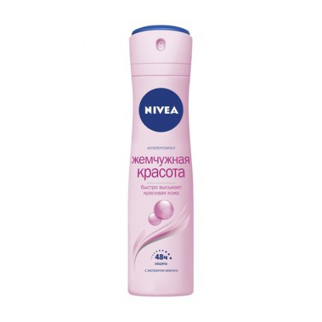 Антиперспирант-спрей NIVEA Жемчужная красота, с экстрактом жемчуга, женский, 150 мл