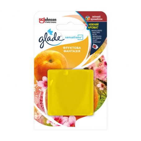 Освежитель воздуха Glade Sensations Фруктовая фантазия, сменный аромаблок , 8 г