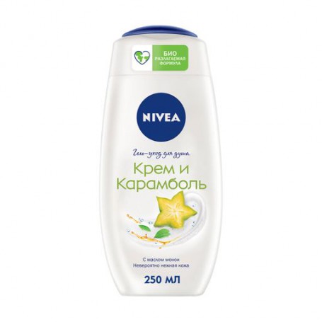 Гель-уход для душа Nivea Крем и карамболь с маслом монои, 250 мл