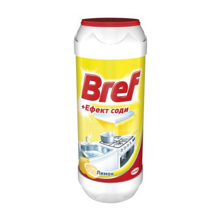Порошок для чистки Bref Эффект соды, Лимон, 500 г