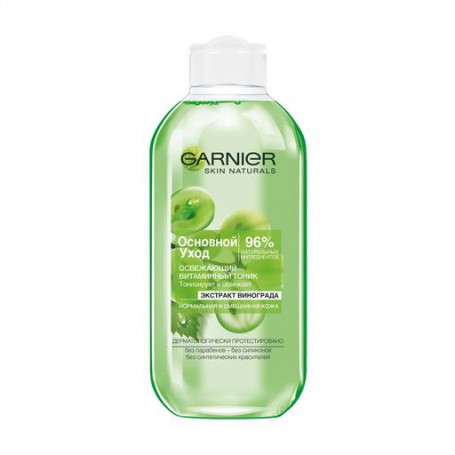 Освежающий тоник для лица Garnier Skin Naturals Основной уход, для нормальной и комбинированной кожи, 200 мл