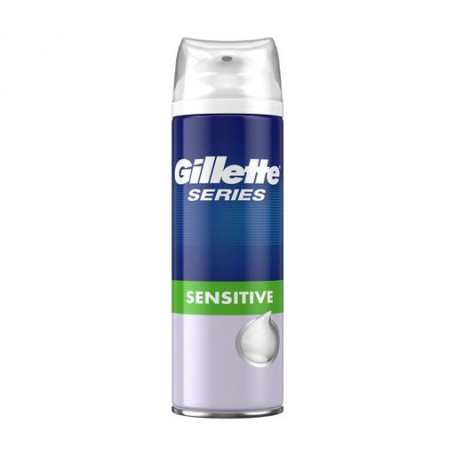 Мужская пена для бритья Gillette Series Sensitive Skin для чувствительной кожи, 250 мл