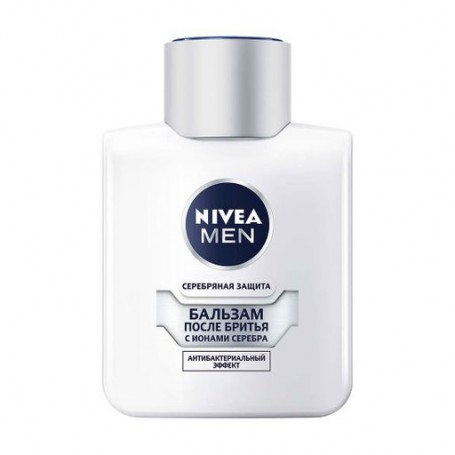 Бальзам после бритья Nivea Men Серебряная защита, с ионами серебра, антибактериальный эффект, мужской, 100 мл