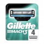 Сменные картриджи для бритья Gillette Mach 3, мужские, 4 шт