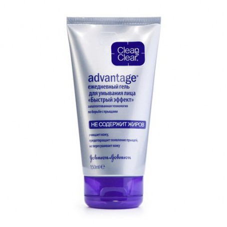 Ежедневный гель для умывания Clean & Clear Advantage для кожи склонной к появлению прыщей, 150 мл