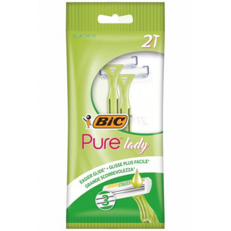Набор бритв без сменных картриджей BIC Pure 3 Lady, 2 шт
