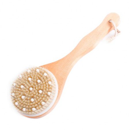 Антицеллюлитная щетка для тела UTerra Native с ручкой, 30 см