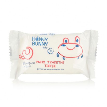 Детское туалетное мыло детское Honey Bunny Baby с кремом и экстрактом алоэ, от 0+, 70 г