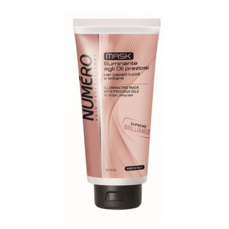 Маска Brelil Numero Supreme Brilliance Illuminating Mask для блеска волос, на основе ценных масел, 300 мл