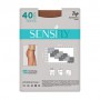 Колготки женские Sensi Fly Top Tights с заниженной талией, 40 DEN, натуральный, размер 4