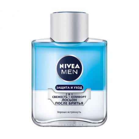 Мужской лосьон после бритья NIVEA MEN Защита и уход, Свежесть + комфорт 2 в 1, 100 мл